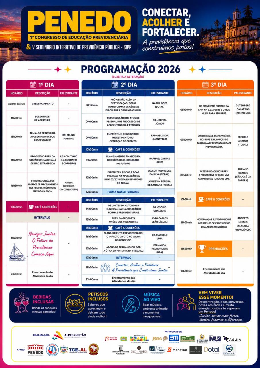 Programação Penedo